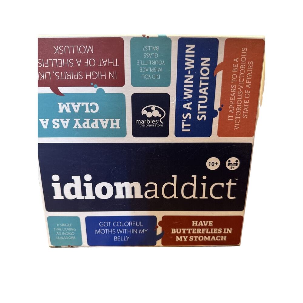 NEW OPEN BOX IDIOM ADDICT Board Game Decipher Common Phrases Idioms